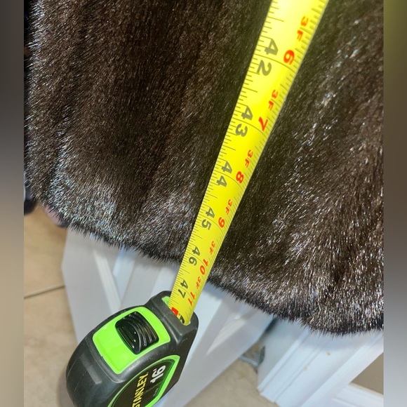 SALE big HIT BUYVtg mahogany brown full length mink coat  black lining w shaw - Picture 10 of 16